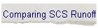Comparing SCS Runoff